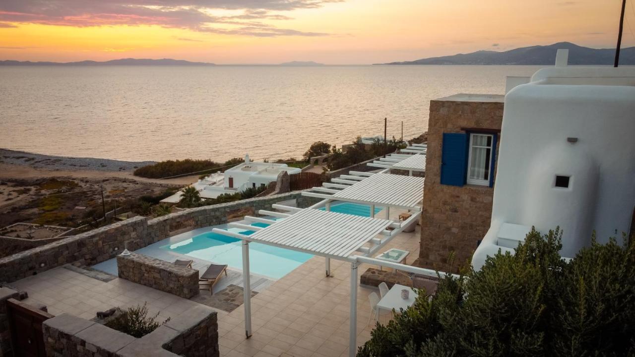 丘拉奇亚享受阳光亲吻大海180度景观私人泳池别墅 Mykonos Town 外观 照片